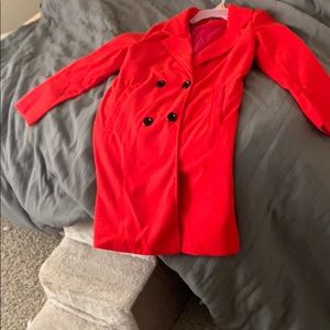 Red light coat brand new never worn